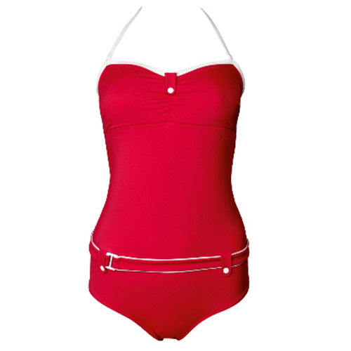 Retro plavky CHIC Venice Red bandeau