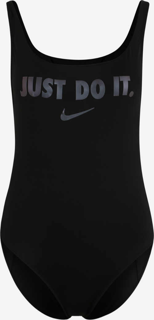 Černé sportovní dámské dvoudílné plavky Nike Just do it