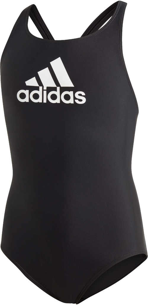 Dívčí kvalitní sportovní plavky Adidas v černo-bílé variantě