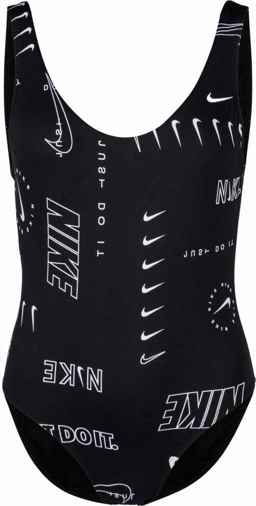 Jednodílné plavky Nike s potiskem v komfortním střihu
