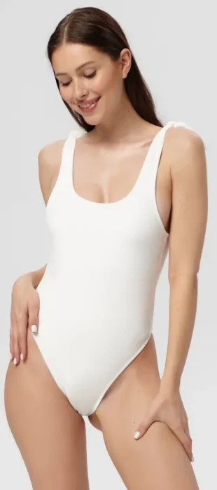 Bílé dámské jednodílné plavky výprodej
